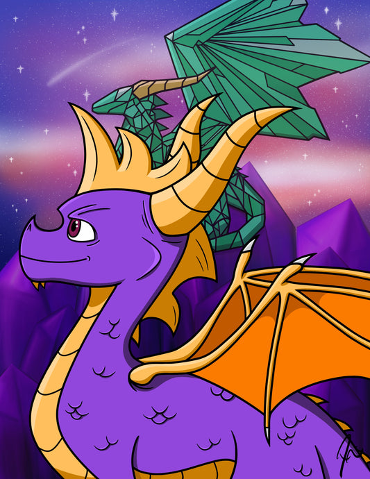 *New* Purple Dragon Print