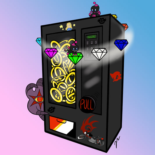 Shadow Vending Machine Sticker